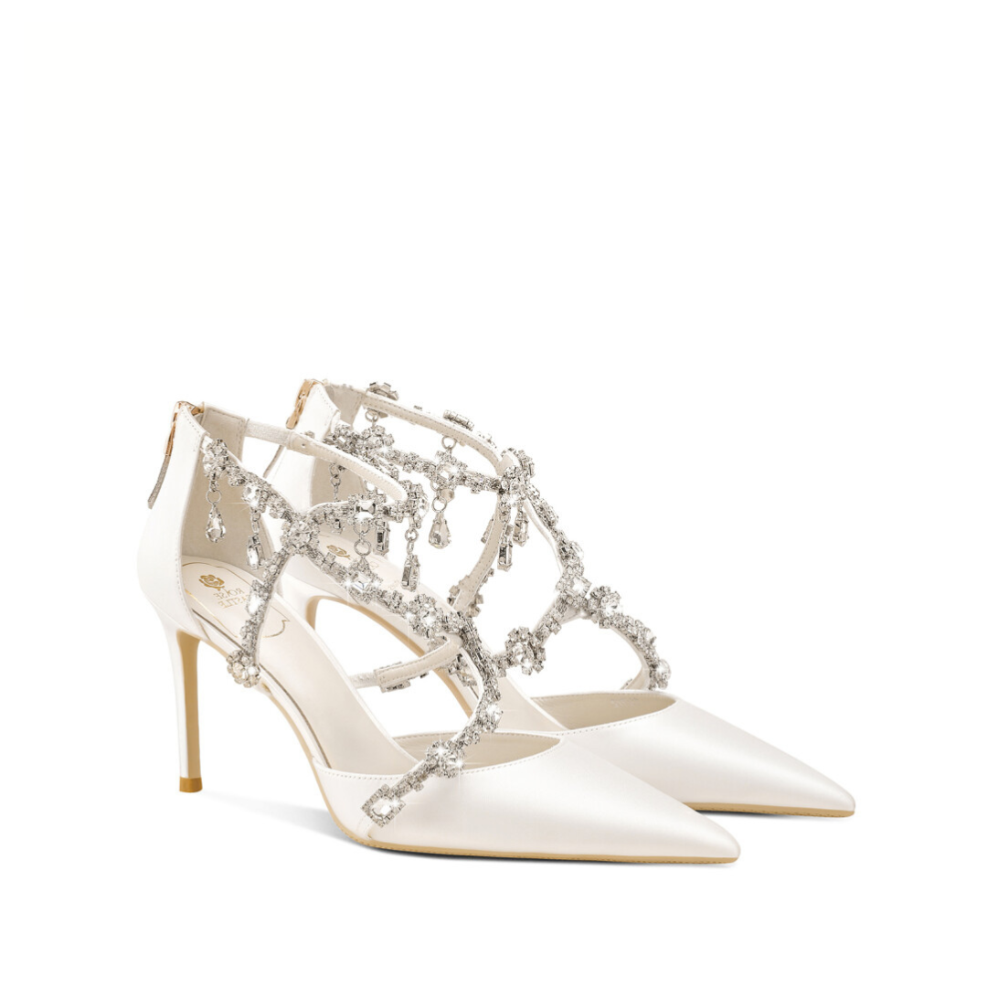 French Rhinestone Heels